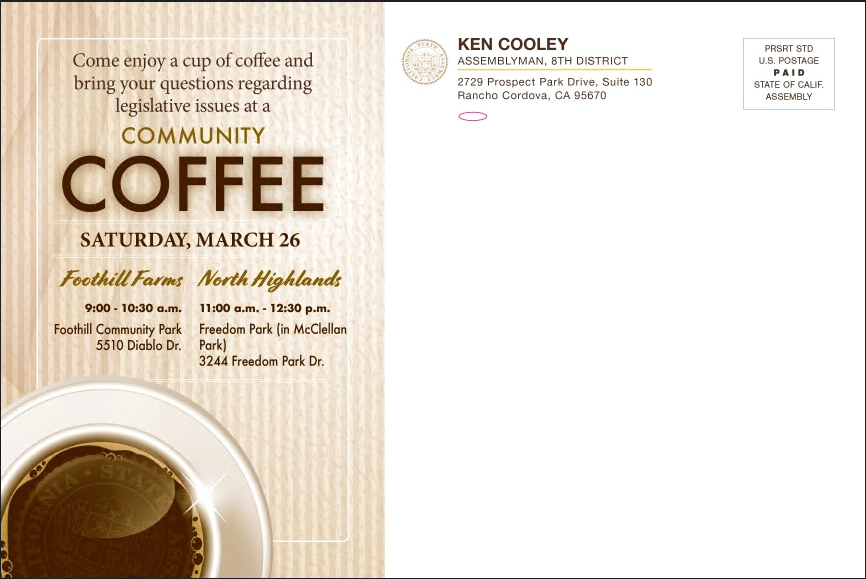 Ken Cooley Coffee Mailer