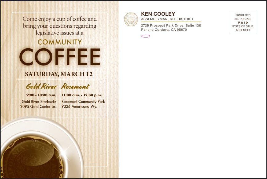 AD08 Ken Cooley March 2022 Coffee Mailer